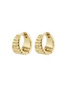 Jemma Huggie Hoop Earrings Gold-Plated Accessories Jewellery Earrings Hoops Gold Pilgrim