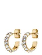 Heidi Sg Crystal Accessories Jewellery Earrings Hoops Gold Dyrberg/Kern