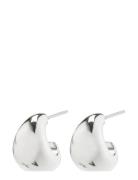 Alexane Recycled Chunky Mini Hoop Earrings Silver-Plated Accessories Jewellery Earrings Hoops Silver Pilgrim