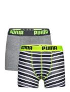 Puma Boys Basic Boxer Printed Strip Night & Underwear Underwear Underpants Multi/patterned PUMA