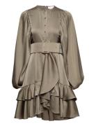 Stephanie Dress Kort Kjole Khaki Green Love Lolita