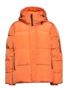 Hazekb Short Puffer Jacket Foret Jakke Orange Karen By Simonsen