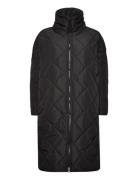 Alma Slit Quilted Jacket Foret Jakke Black NORR