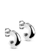 Hoops, Gianna Small Accessories Jewellery Earrings Hoops Silver Enamel Copenhagen