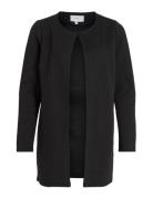 Vinaja New Long Jacket Tynd Frakke Black Vila