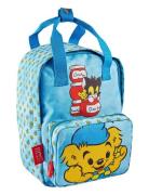 Bamse Happy Friends Small Backpack Accessories Bags Backpacks Blue Bamse