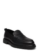 Biagil Penny Loafer Soft Texas Loafers Flade Sko Black Bianco