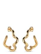 Curly Hoops Accessories Jewellery Earrings Hoops Gold Enamel Copenhagen