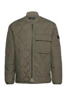 Relaxed Liner Jacket Bomberjakke Jakke Khaki Green Tom Tailor