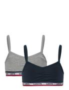 2T-2Pk Bralettes Night & Underwear Underwear Tops Multi/patterned Levi's