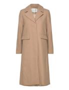 Yaslima Ls Wool Mix Coat S. Noos Outerwear Coats Winter Coats Beige YAS