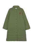 Long Padded Coat Foret Jakke Green Bobo Choses