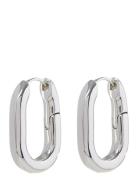 Xl Chain Link Hoops-Silver Accessories Jewellery Earrings Hoops Silver LUV AJ