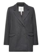 Objblaza Le Jacket Noos Uldjakke Jakke Grey Object