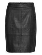 Dictedep Leather Skirt Kort Nederdel Black DEPECHE