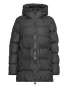 Alta Long Puffer String W Jacket W3T4 Foret Jakke Black Rains