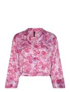 Jacket Ls Satin Macaron Top Pink Hunkemöller