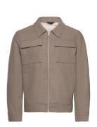 Jjemorrison Wool Jacket Sn Uldjakke Jakke Beige Jack & J S