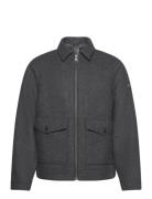 Casual Wool Jacket Uldjakke Jakke Grey Tom Tailor