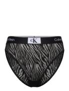 High Waist Bikini Trusser, Tanga Briefs Black Calvin Klein