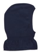 Knitted Cotton Balaclava W. Lining Accessories Headwear Balaclava Navy Copenhagen Colors