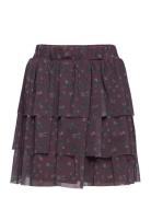 Skirt Aop Dresses & Skirts Skirts Short Skirts Purple Minymo