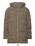 Soft Puffer Foret Jakke Khaki Green Ganni