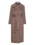 Robyn Double Wool Coat Outerwear Coats Winter Coats Brown Marville Road