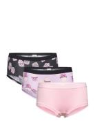 Brief Hipster 3 Pack Aop Night & Underwear Underwear Panties Multi/patterned Lindex
