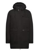 Workwear Hooded Parka Parka Jakke Black Superdry