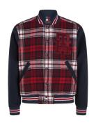 Tartan Varsity Bomber Bomberjakke Jakke Burgundy Tommy Hilfiger