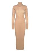 Sheer Knit Maxi Dress Maxikjole Festkjole Beige REMAIN Birger Christensen