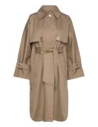 Heather - Heavy Cotton Trenchcoat Frakke Beige Day Birger Et Mikkelsen