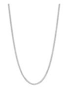 Men's Squared Silver Chain Halskæde Smykker Silver Nialaya