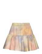 Skylight Print Ruffle Short Skirt Kort Nederdel Multi/patterned Bobo Choses