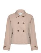 Onlapril Short Trenchcoat Otw Noos Trenchcoat Frakke Beige ONLY