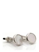 Mother Of Pearl Cuff Links Manchetknapper Silver Portia 1924