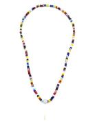 Samie - Necklace With Colored Pearls Halskæde Smykker Multi/patterned Samie