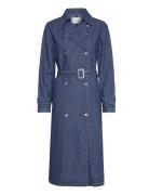 Srbalsam Trenchcoat Trenchcoat Frakke Navy Soft Rebels