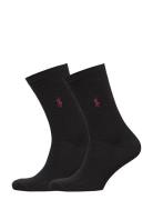 Cotton-Blend Dress Sock 2-Pack Underwear Socks Regular Socks Black Polo Ralph Lauren Underwear