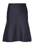 Srhenrietta Skirt Knælang Nederdel Navy Soft Rebels