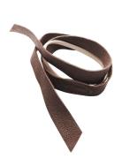 Leather Band Short Layer Accessories Hair Accessories Scrunchies Brown Corinne