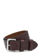 Leather Roller Buckle Belt Accessories Belts Classic Belts Brown Polo Ralph Lauren