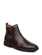 Talan Leather Chelsea Boot Støvlet Chelsea Boot Brown Polo Ralph Lauren