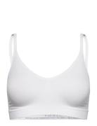 Decoy Bra Top W/Narrow Straps Lingerie Bras & Tops Soft Bras Tank Top Bras White Decoy