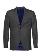 Slhslim-Mylostate Flex Gr Str Blz B Suits & Blazers Blazers Single Breasted Blazers Grey Selected Homme