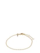 Parisa Recycled Flat Link Chain Bracelet Gold-Plated Accessories Jewellery Bracelets Chain Bracelets Gold Pilgrim