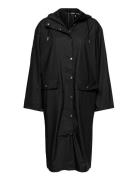 Stala Long Jacket 7357 Outerwear Rainwear Rain Coats Black Samsøe Samsøe