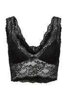 Pclina Lace Bra Top Noos Lingerie Bras & Tops Soft Bras Bralette Black Pieces