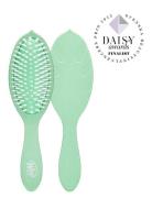 Go Green Treatment And Shine Tea Tree Oil Beauty Women Hair Hair Brushes & Combs Detangling Brush Green Wetbrush